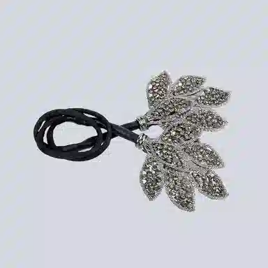 卡铂雅 黑色休闲潮流设计港风气质复古极简高级感 布艺 发夹 女款