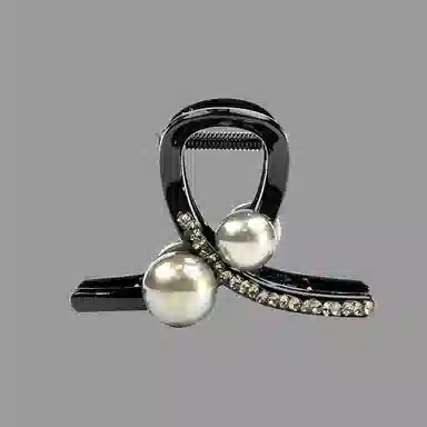 卡铂雅 银色休闲潮流设计港风气质复古极简高级感 亚克力 发夹 女款