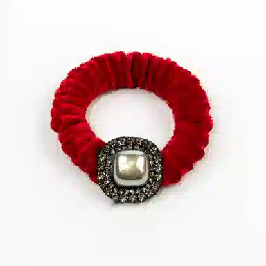 卡铂雅 红色潮流时尚潮流设计极简高级感港风气质休闲韩版 发圈 女款