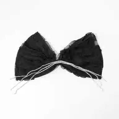 卡铂雅 黑色蝴蝶港风气质复古极简高级感休闲 发夹 女款