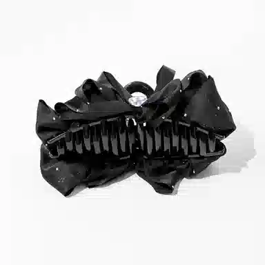 卡铂雅 休闲潮流设计港风气质复古镶钻极简高级感 发夹 女款 黑色