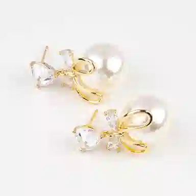 卡铂雅 金色气质复古休闲潮流设计极简高级感港风 铜 耳环 女款