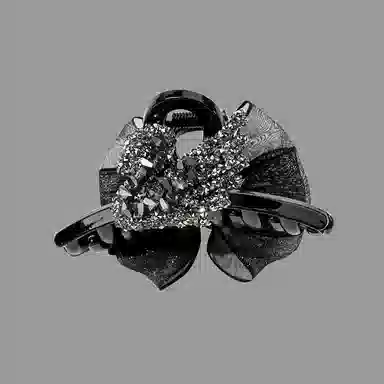 卡铂雅 黑色潮流设计港风气质复古镶钻极简高级感韩流 发夹 女款