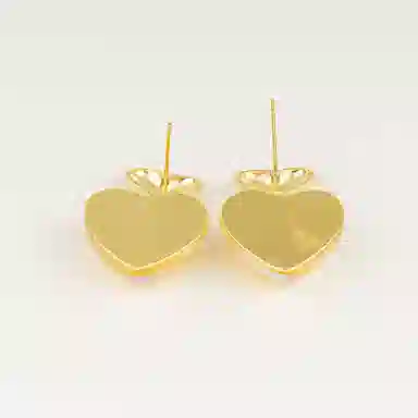 卡铂雅 高级设计感简约爱环轻奢蝴蝶结 合金 耳环 女款