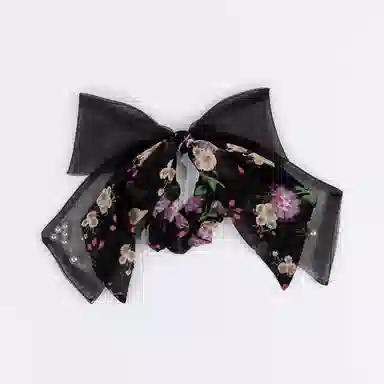 卡铂雅 日常搭配小丝巾长条扎发 装饰高级设计感 飘带绑包丝巾 发带 女款