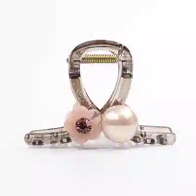 卡铂雅 粉色珍珠极简精致设计高级感港风气质轻奢韩版潮流 发夹 女款