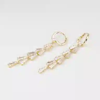 卡铂雅 时尚 潮流时尚潮流设计极简高级感港风气质复古 铜 珍珠 耳环 女款