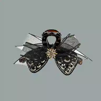 卡铂雅 网纱高级感港风气质韩版 发夹 女款