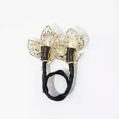 卡铂雅 金色设计港风气质复古镶钻极简高级感 合金 发圈 女款