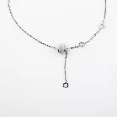 卡铂雅 银色高级感港风气质复古休闲高级感潮流设计 铜 项链 女款