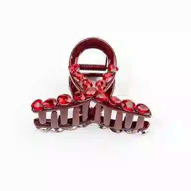 卡铂雅 红色气质复古休闲时尚潮流设计极简高级感港风气质 发夹 女款