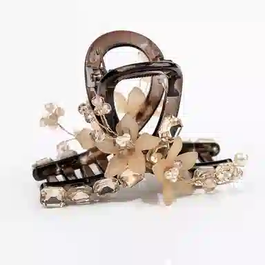 卡铂雅 咖色潮流潮流设计极简高级感港风气质 亚克力 发夹 女款