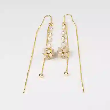 卡铂雅 金色 潮流轻奢潮流设计极简高级感港风气质 铜 耳环 女款