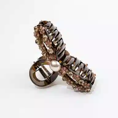 卡铂雅 棕色潮流潮流设计极简高级感港风气质休闲韩版 发夹 女款