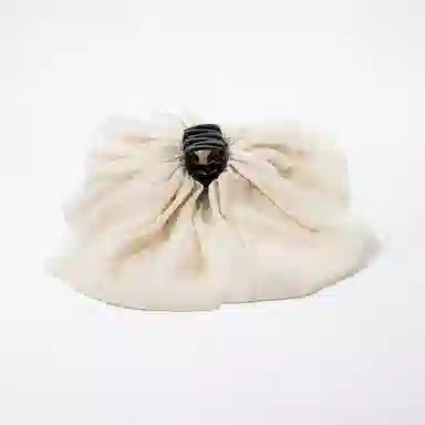 卡铂雅 白色网网休闲潮流设计港风气质复古镶钻极简高级感 发夹 女款