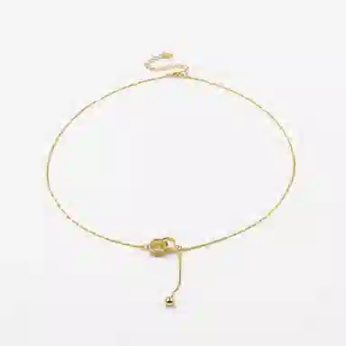 卡铂雅 金色高级感港风气质复古休闲高级感潮流设计极简 锆石 项链 女款