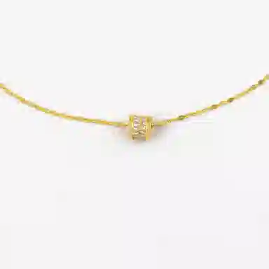 卡铂雅 金色极简高级感港风气质复古休闲高级感潮流设计 锆石 项链 女款