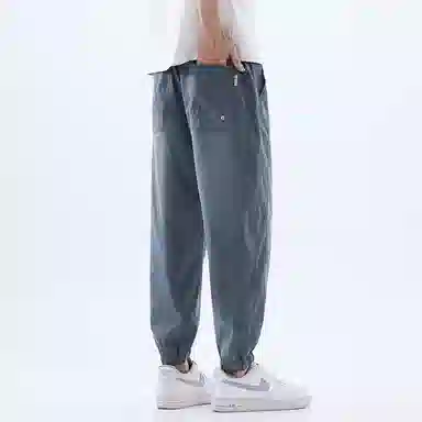 希越 轻薄透气纯色百搭休闲裤 男款