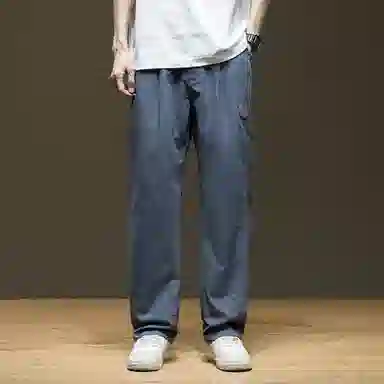 希越 美式宽松直筒休闲裤 男款