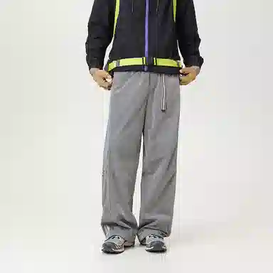 希越 美式复古褶皱直筒户外防水防静电耐磨抗皱工装休闲裤 男款