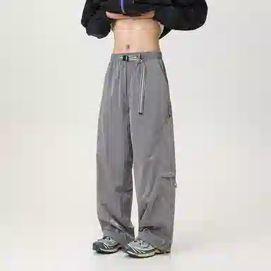 希越 美式复古褶皱直筒户外防水防静电耐磨抗皱工装休闲裤 男款