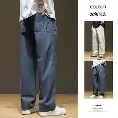 希越 美式宽松直筒休闲裤 男款