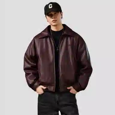 希越 美式复古痞帅机车风羽绒服 男款