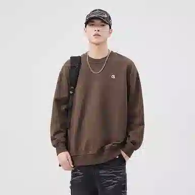 希越 日系简约百搭休闲圆领卫衣 男款