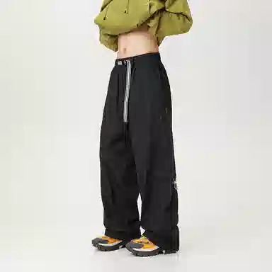 希越 美式复古褶皱直筒户外防水防静电耐磨抗皱工装休闲裤 男款