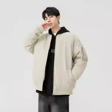 极限涡轮 纯色加厚简约百搭棉服 男女同款