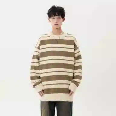 极限涡轮 美式复古宽松休闲长袖时尚百搭潮牌潮流打底针织衫 男女同款