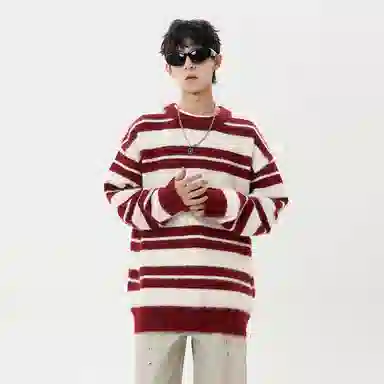 极限涡轮 美式复古宽松休闲长袖时尚百搭潮牌潮流打底针织衫 男女同款