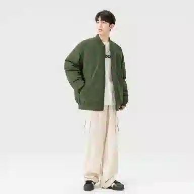 极限涡轮 纯色加厚简约百搭棉服 男女同款