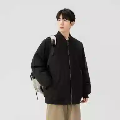 极限涡轮 纯色加厚简约百搭棉服 男女同款