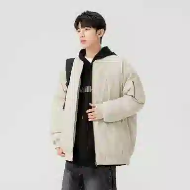 极限涡轮 纯色加厚简约百搭棉服 男女同款