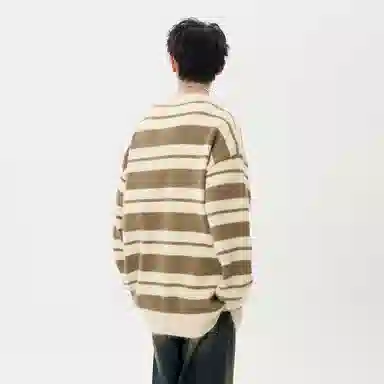 极限涡轮 美式复古宽松休闲长袖时尚百搭潮牌潮流打底针织衫 男女同款