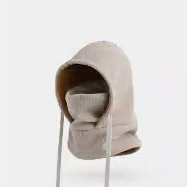 云见森知 骑行防风保暖面罩头盔内胆一体滑雪头套 聚酯纤维 绒线帽 男女同款情侣款