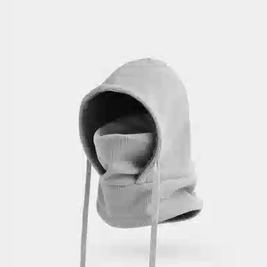 云见森知 骑行防风保暖面罩头盔内胆一体滑雪头套 聚酯纤维 绒线帽 男女同款情侣款