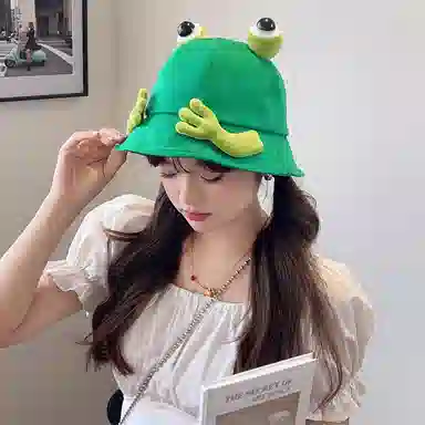 BAIJUAN Frog Bucket Hat