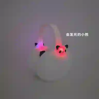 白卷 保暖卡通发光小熊 毛绒 耳罩 男女同款情侣款