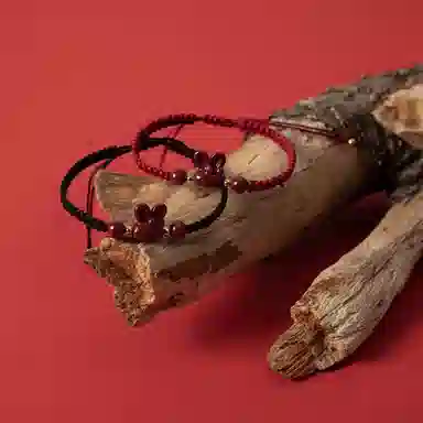 白卷 可爱 兔 朱砂 手链 男女同款情侣款