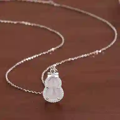 心草 新中式国潮好运葫芦 吉祥如意 精致气质优雅民族风  温柔甜美 复古典雅 玉髓 玉石项链 女款