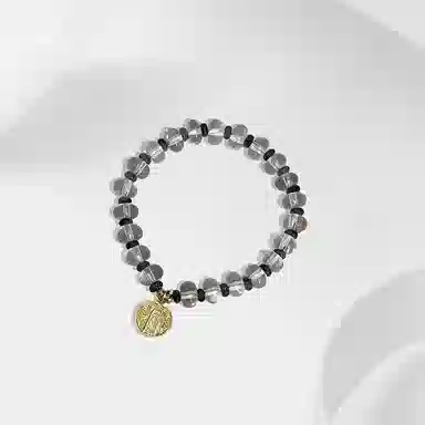 心草 五路财神新中式国潮复古小众设计串珠手饰 民族风极简轻奢高级感 水晶 玉石手串 女款