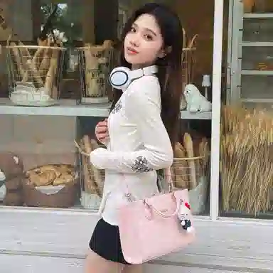 Kappa Tote Bag Strawberry Milk Pink