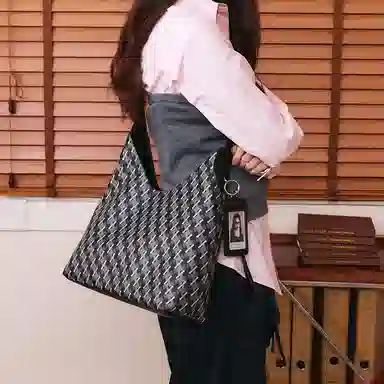 JONBAG PVC Shoulder Bag Black
