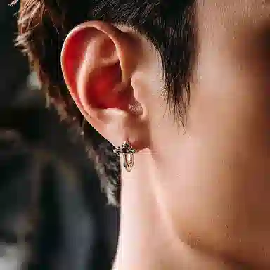 MYSH Cross Fleur-de-lis Earrings