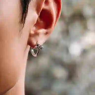 MYSH Cross Fleur-de-lis Earrings