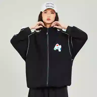 木果果木 立领开衫宽松女截短外套 女款