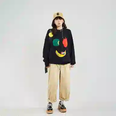 木果果木 宽松舒适简约套头毛衣 女款