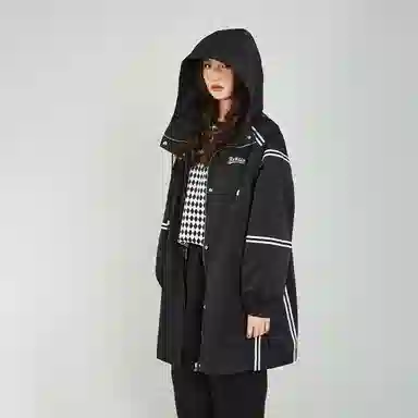 木果果木 连帽简约休闲风衣 女款